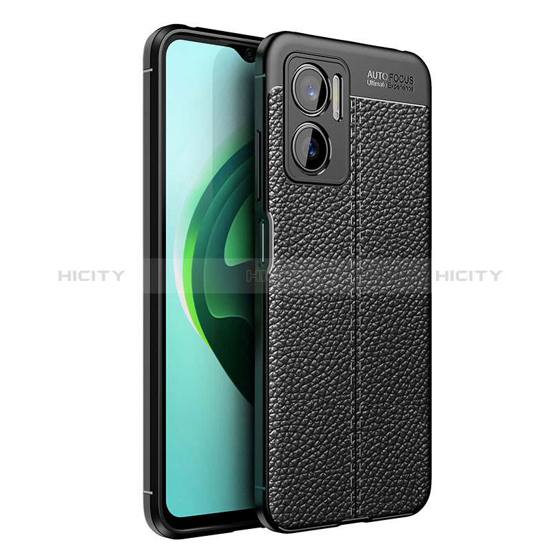 Custodia Silicone Morbida In Pelle Cover per Xiaomi Redmi Note 11E 5G Nero