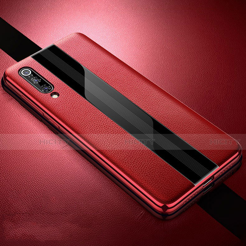 Custodia Silicone Morbida In Pelle Cover S01 per Xiaomi Mi 9 Lite Rosso