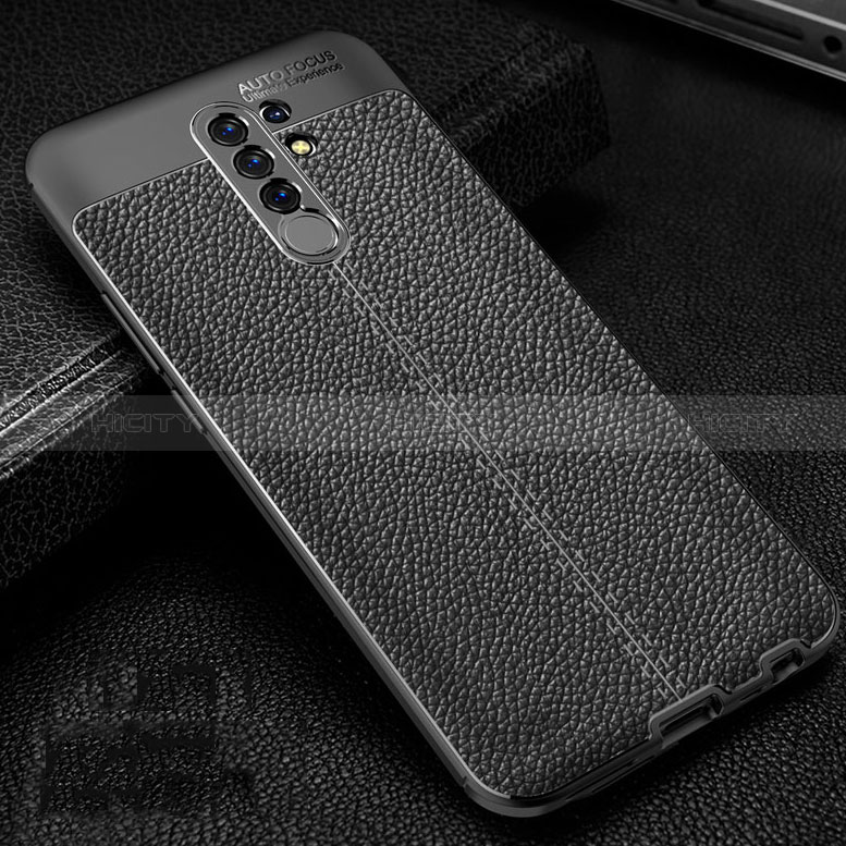 Custodia Silicone Morbida In Pelle Cover S01 per Xiaomi Poco M2