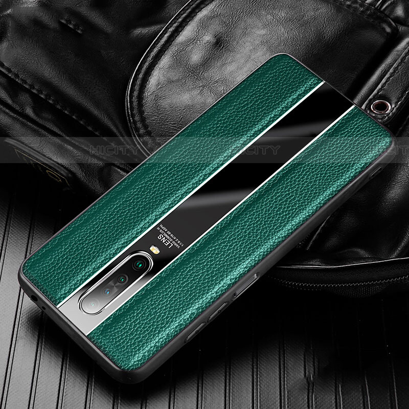 Custodia Silicone Morbida In Pelle Cover S01 per Xiaomi Poco X2 Verde