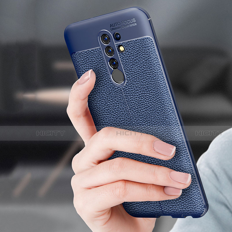 Custodia Silicone Morbida In Pelle Cover S01 per Xiaomi Redmi 9