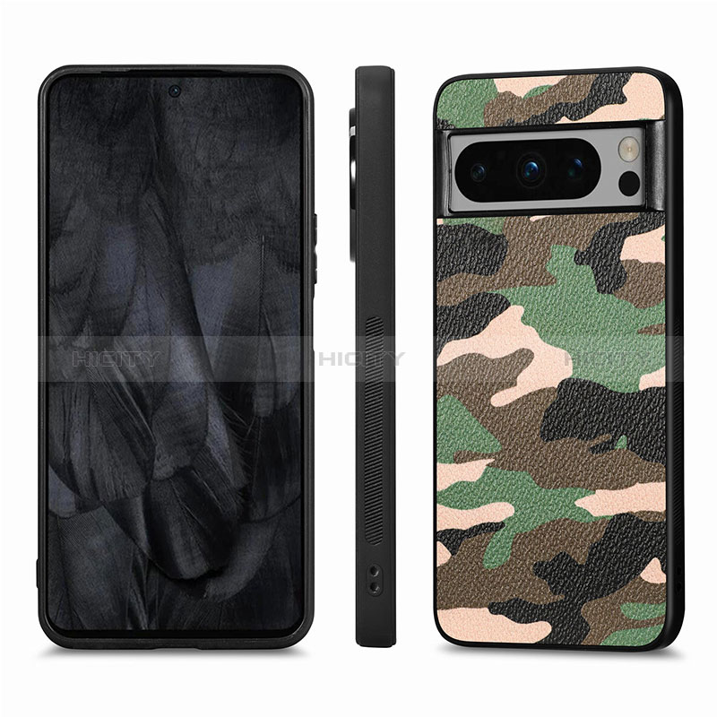 Custodia Silicone Morbida In Pelle Cover S01D per Google Pixel 8 Pro 5G