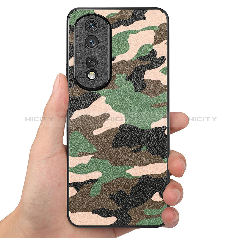 Custodia Silicone Morbida In Pelle Cover S01D per Huawei Honor 80 Pro Flat 5G