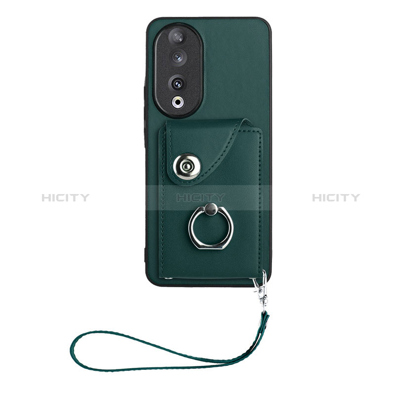 Custodia Silicone Morbida In Pelle Cover S01D per Huawei Honor 90 5G Verde