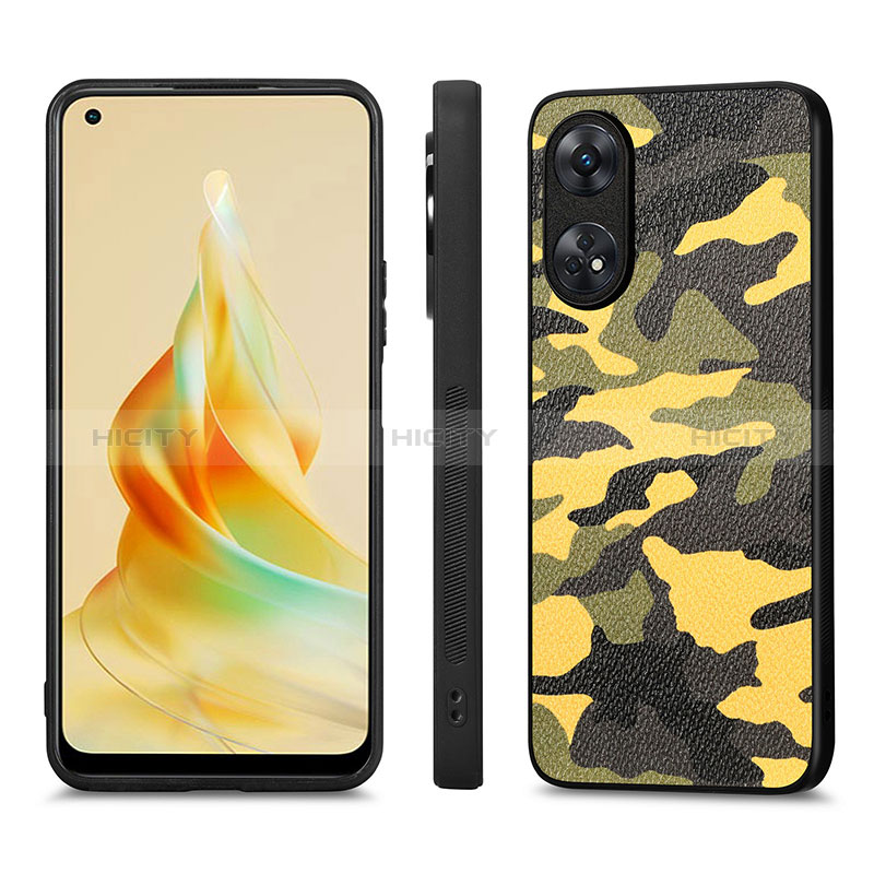 Custodia Silicone Morbida In Pelle Cover S01D per Oppo Reno8 T 4G