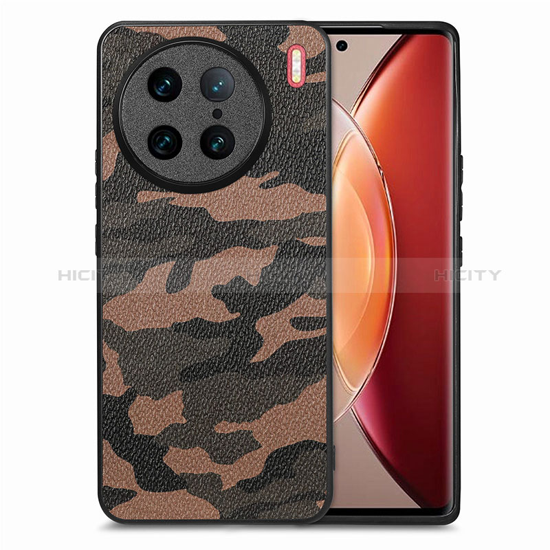 Custodia Silicone Morbida In Pelle Cover S01D per Vivo X90 Pro 5G