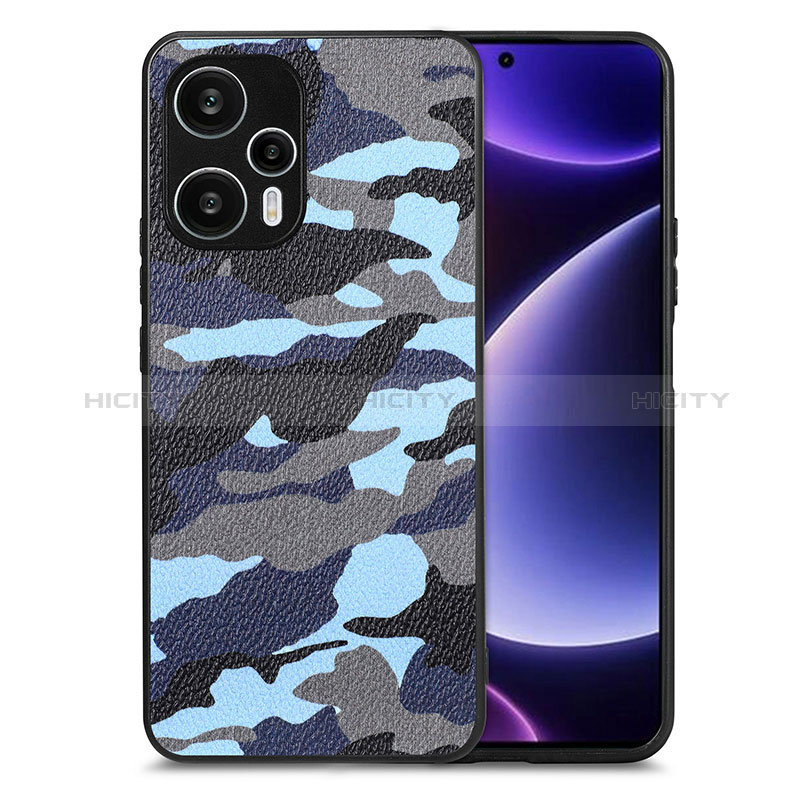 Custodia Silicone Morbida In Pelle Cover S01D per Xiaomi Poco F5 5G