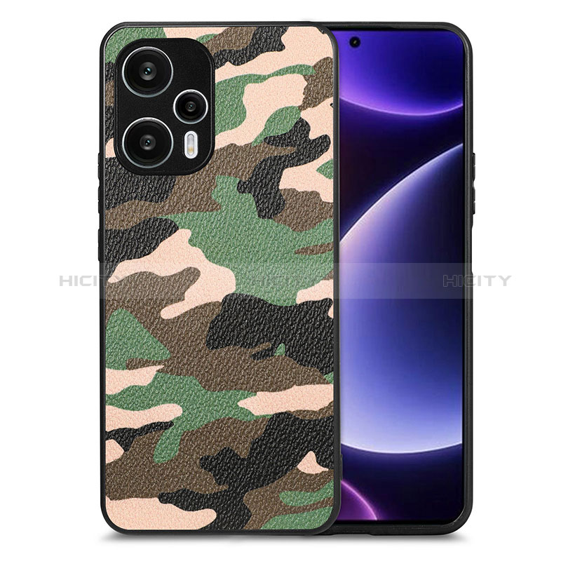 Custodia Silicone Morbida In Pelle Cover S01D per Xiaomi Poco F5 5G