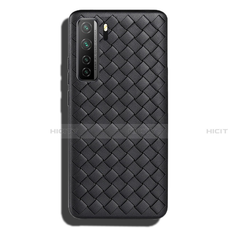 Custodia Silicone Morbida In Pelle Cover S02 per Huawei Nova 7 SE 5G