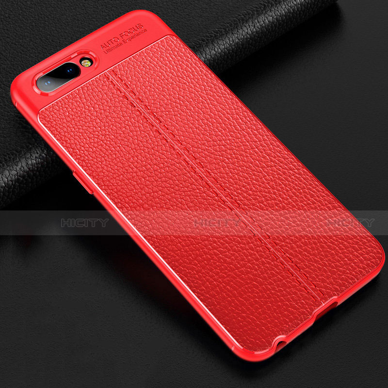 Custodia Silicone Morbida In Pelle Cover S02 per Oppo AX5