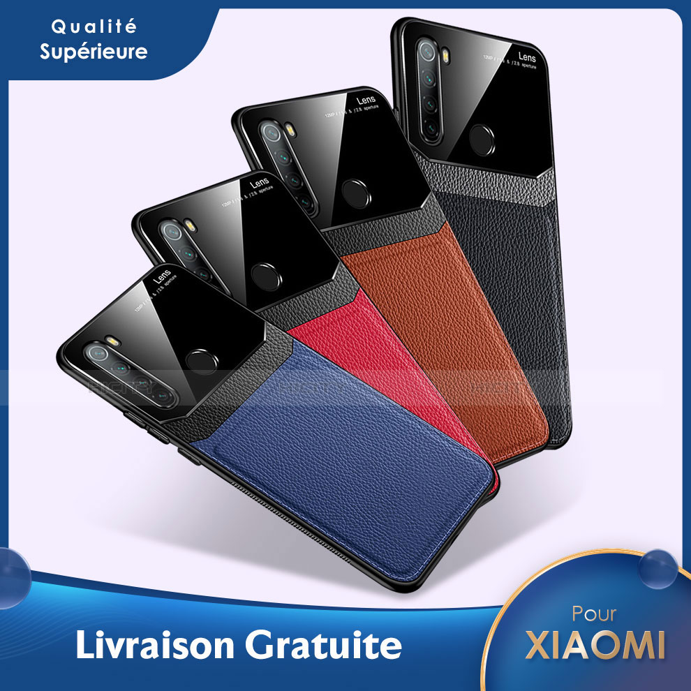 Custodia Silicone Morbida In Pelle Cover S02 per Xiaomi Redmi Note 8 (2021)