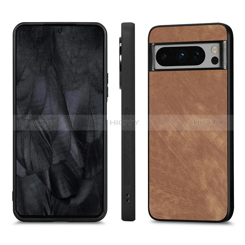 Custodia Silicone Morbida In Pelle Cover S02D per Google Pixel 8 Pro 5G