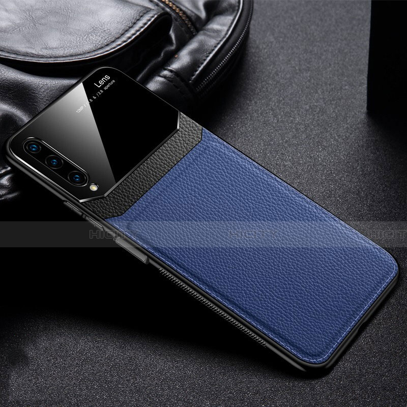 Custodia Silicone Morbida In Pelle Cover S03 per Huawei Honor 9X Pro Blu