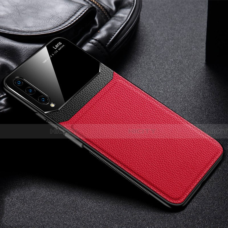 Custodia Silicone Morbida In Pelle Cover S03 per Huawei Honor 9X Pro Rosso