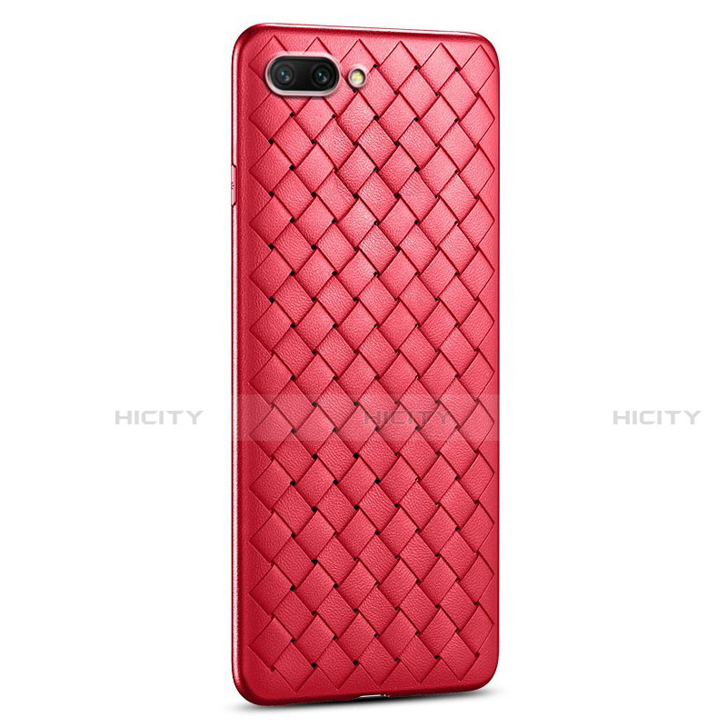 Custodia Silicone Morbida In Pelle Cover S03 per Oppo A12e Rosso