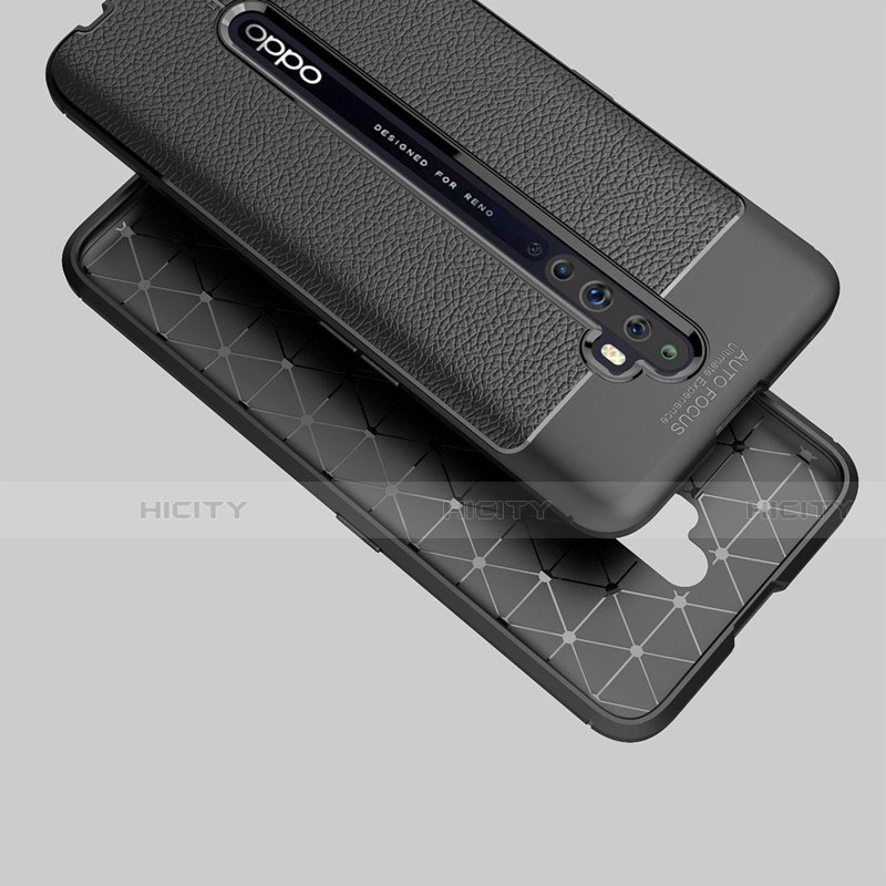 Custodia Silicone Morbida In Pelle Cover S03 per Oppo Reno2 Z