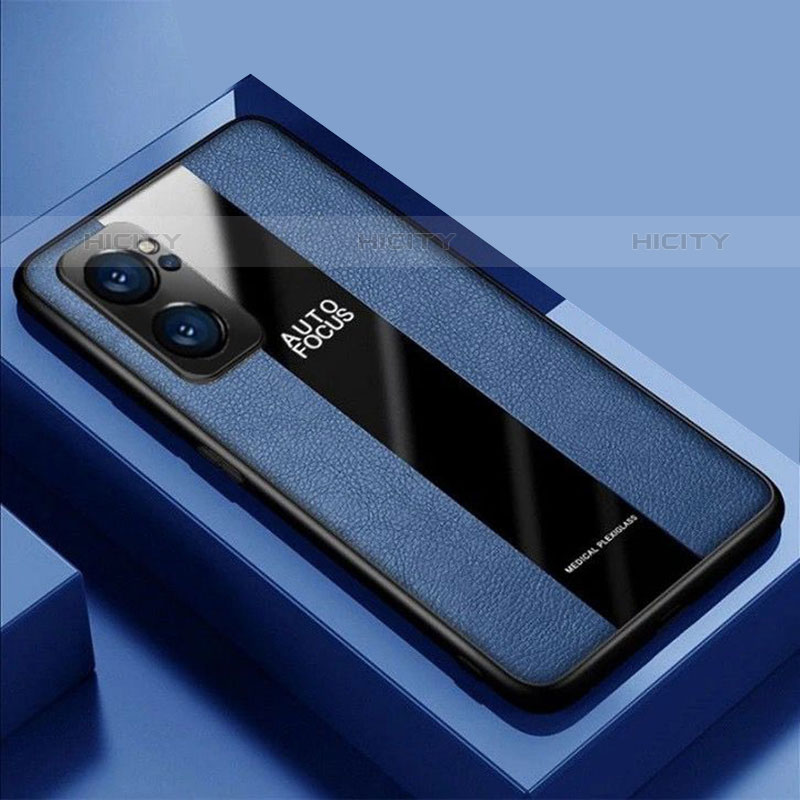 Custodia Silicone Morbida In Pelle Cover S03 per Oppo Reno7 Pro 5G Blu