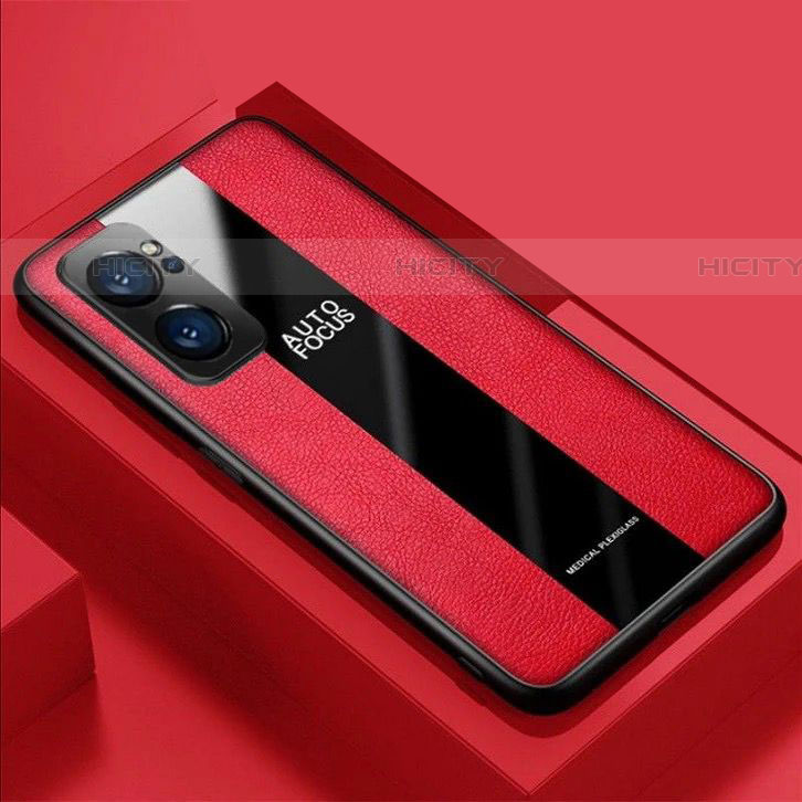 Custodia Silicone Morbida In Pelle Cover S03 per Oppo Reno7 Pro 5G Rosso