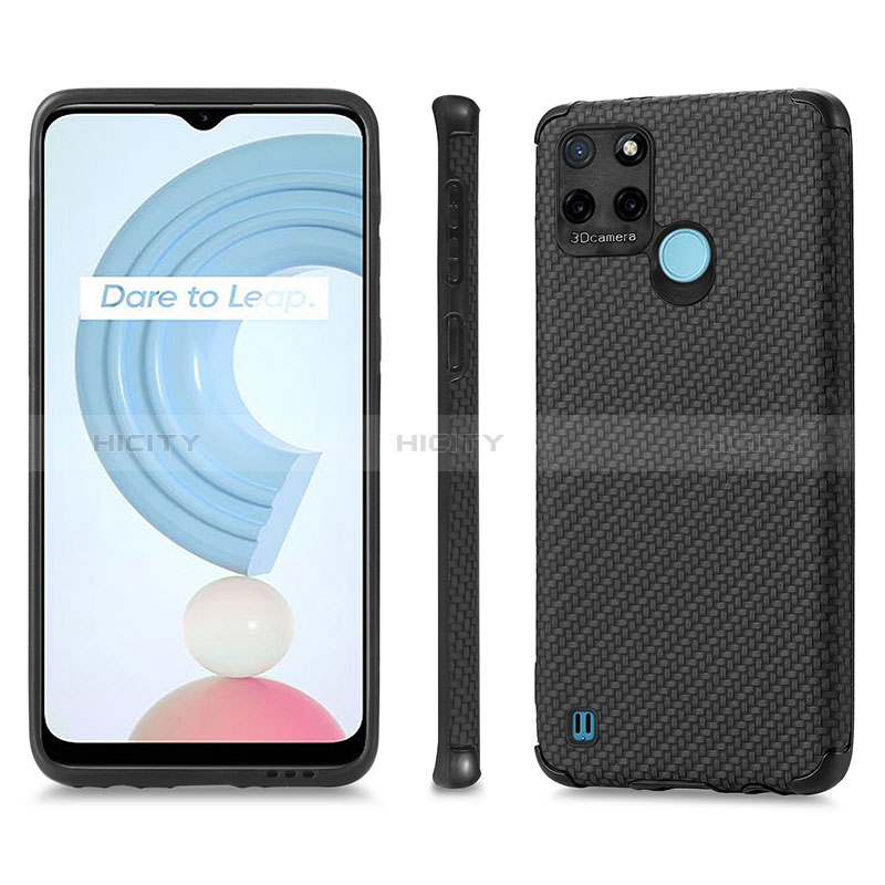 Custodia Silicone Morbida In Pelle Cover S03D per Realme C25Y India