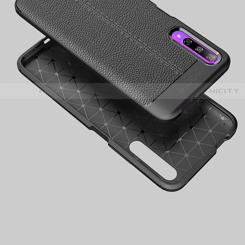 Custodia Silicone Morbida In Pelle Cover S04 per Huawei P Smart Pro (2019)