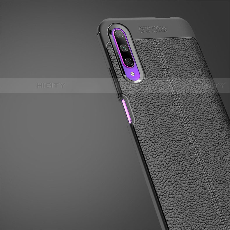 Custodia Silicone Morbida In Pelle Cover S04 per Huawei P Smart Pro (2019)