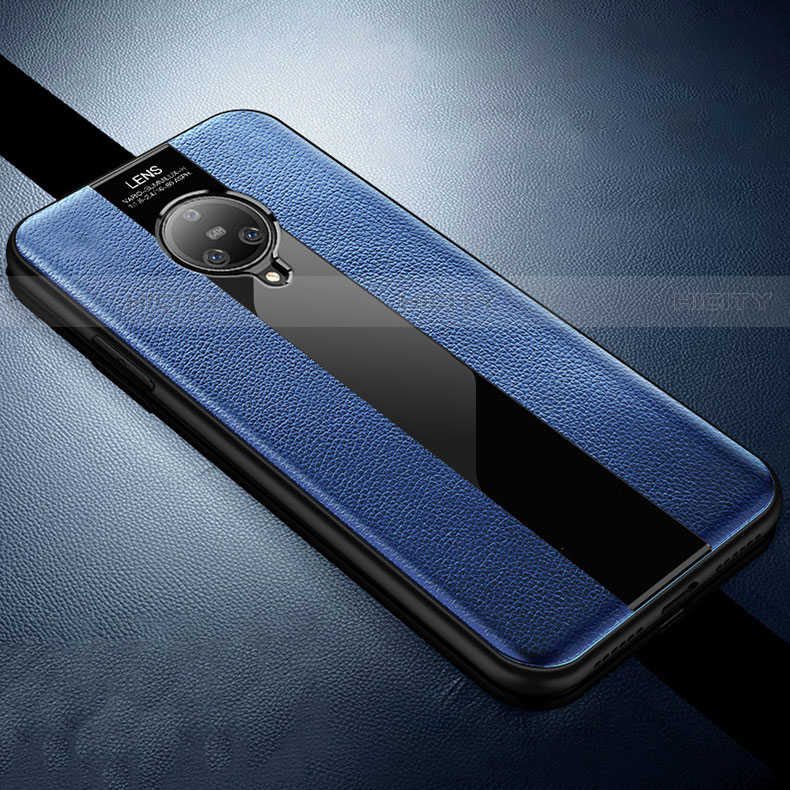 Custodia Silicone Morbida In Pelle Cover S04 per Vivo Nex 3 Blu