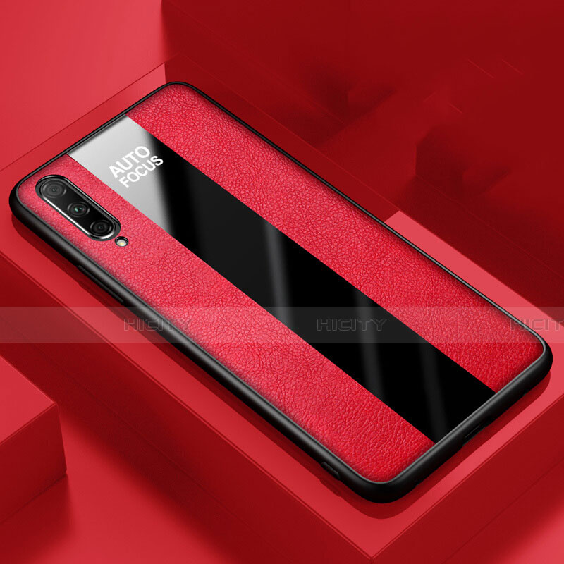 Custodia Silicone Morbida In Pelle Cover S05 per Huawei Honor 9X Pro Rosso