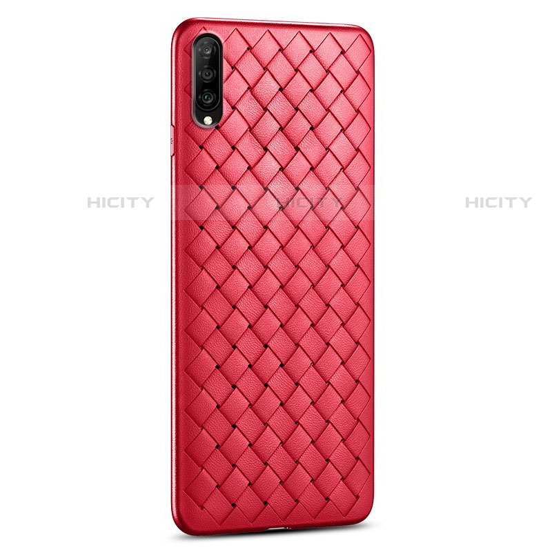 Custodia Silicone Morbida In Pelle Cover S06 per Huawei P Smart Pro (2019) Rosso