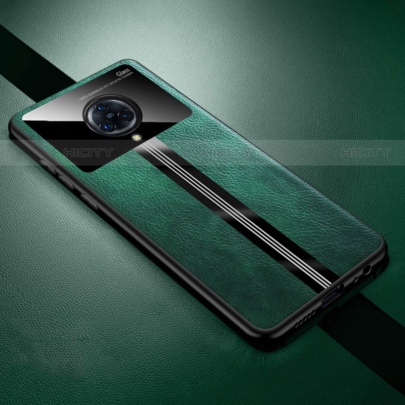 Custodia Silicone Morbida In Pelle Cover S06 per Vivo Nex 3S Verde