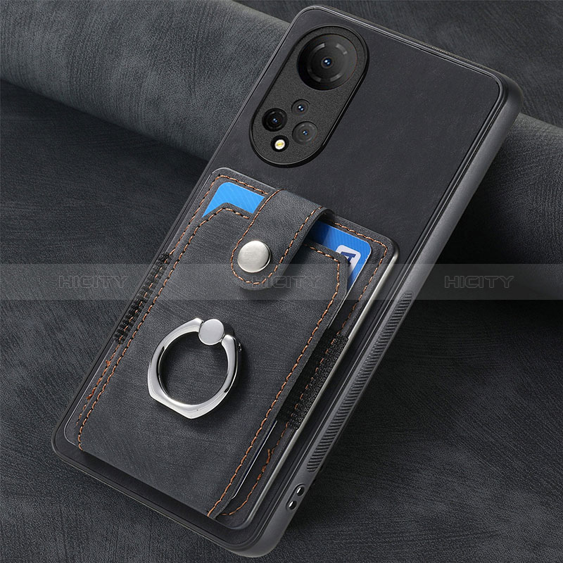 Custodia Silicone Morbida In Pelle Cover SD1 per Huawei Honor X7 Nero