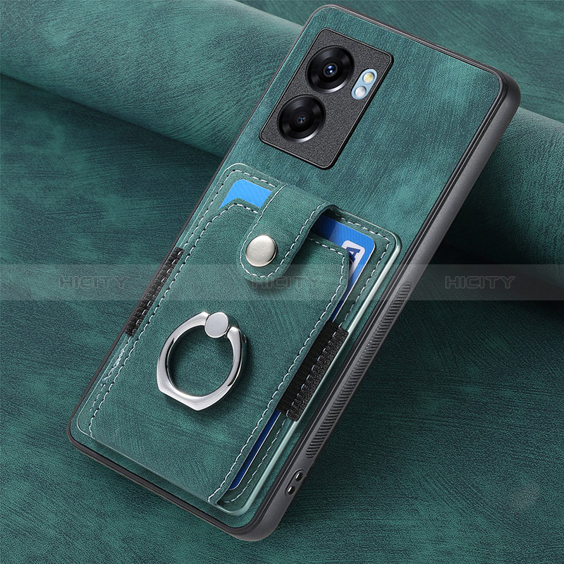 Custodia Silicone Morbida In Pelle Cover SD1 per Realme V23 5G Verde