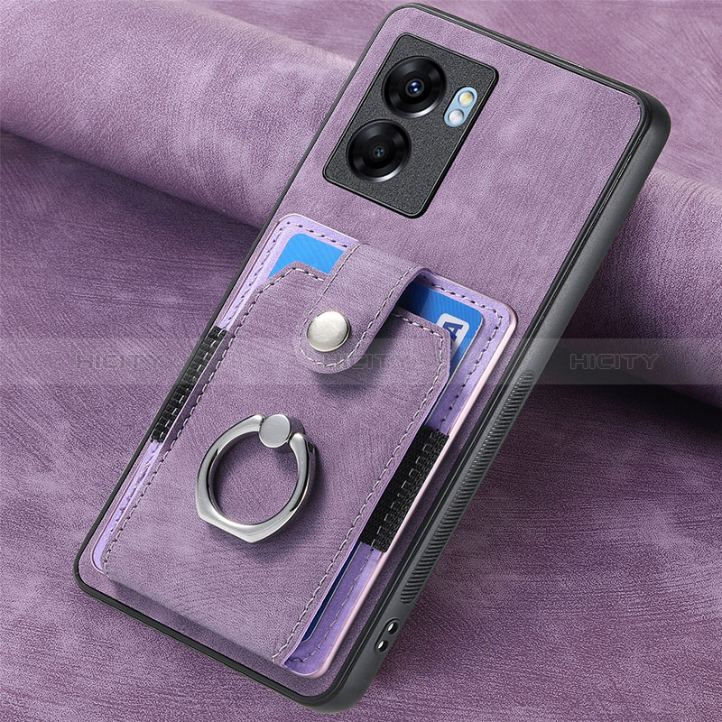 Custodia Silicone Morbida In Pelle Cover SD1 per Realme V23i 5G Lavanda