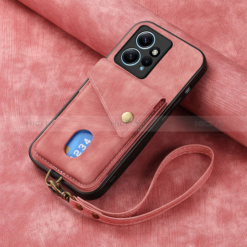 Custodia Silicone Morbida In Pelle Cover SD1 per Xiaomi Redmi Note 12 4G Rosa