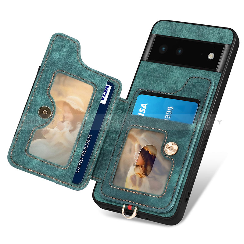Custodia Silicone Morbida In Pelle Cover SD2 per Google Pixel 6 5G