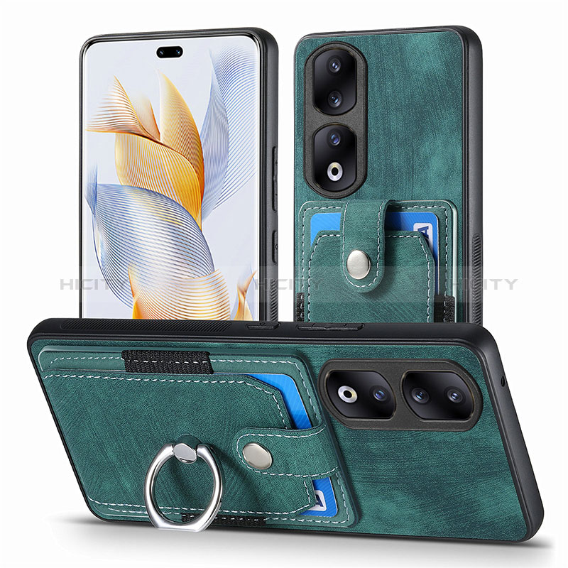 Custodia Silicone Morbida In Pelle Cover SD2 per Huawei Honor 90 Pro 5G Verde