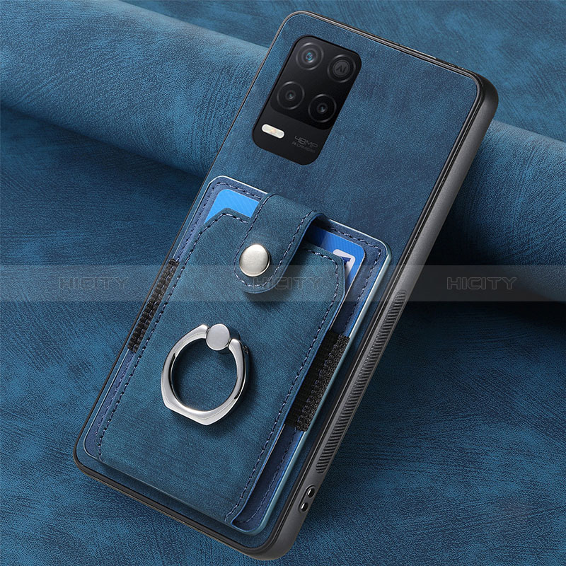 Custodia Silicone Morbida In Pelle Cover SD2 per Realme 9 5G India Blu