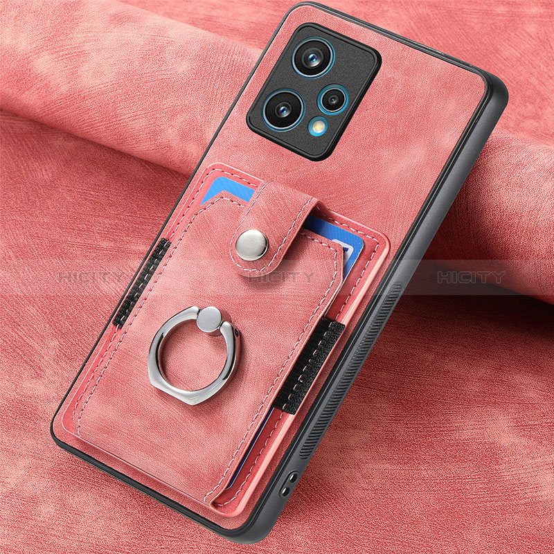 Custodia Silicone Morbida In Pelle Cover SD2 per Realme 9 Pro+ Plus 5G Rosa