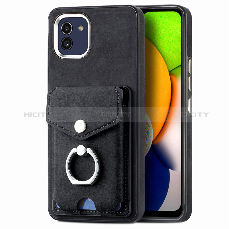 Custodia Silicone Morbida In Pelle Cover SD2 per Samsung Galaxy A03