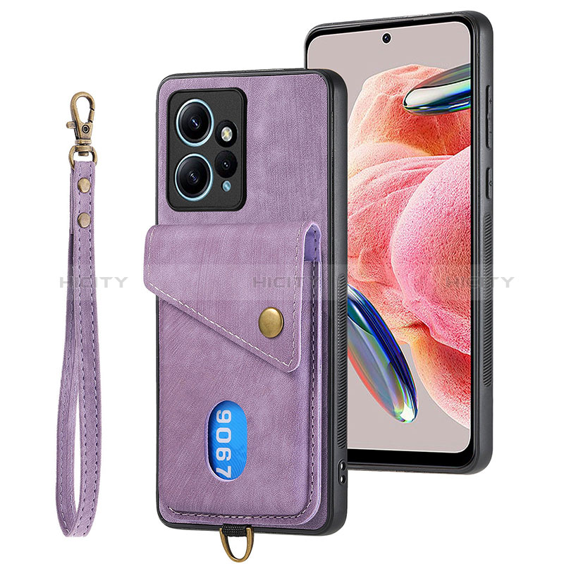 Custodia Silicone Morbida In Pelle Cover SD2 per Xiaomi Redmi Note 12 4G