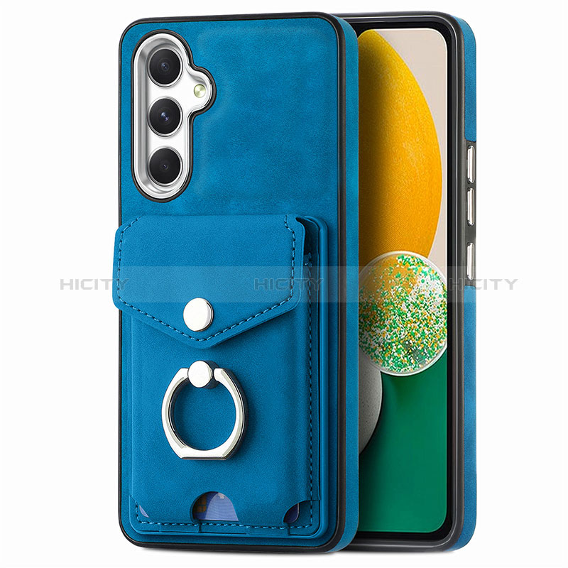 Custodia Silicone Morbida In Pelle Cover SD3 per Samsung Galaxy A04s Blu