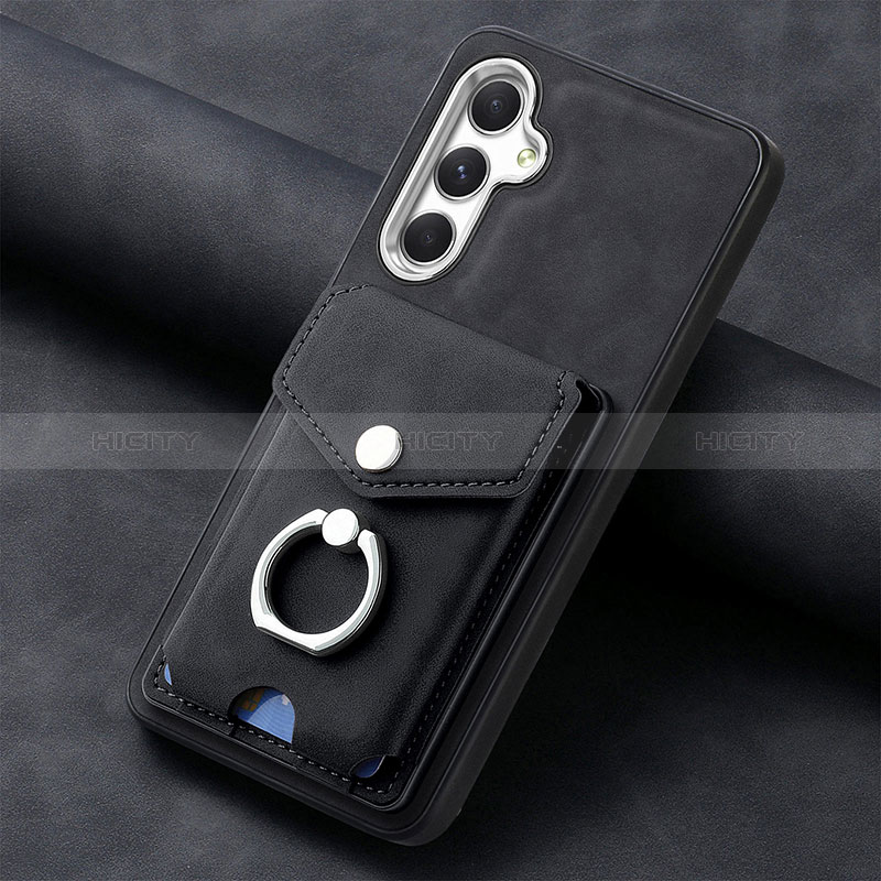 Custodia Silicone Morbida In Pelle Cover SD3 per Samsung Galaxy A14 4G Nero