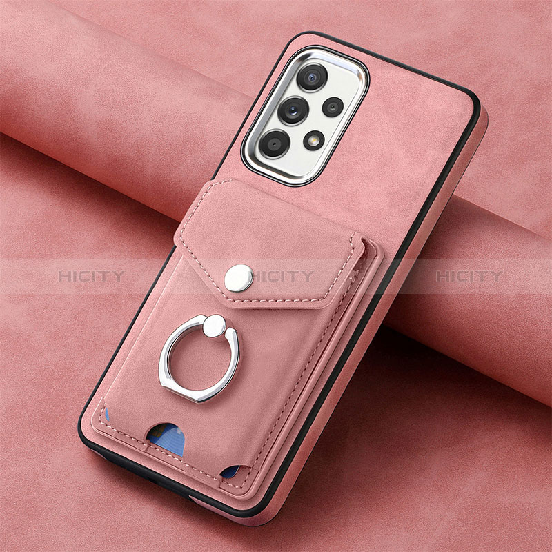 Custodia Silicone Morbida In Pelle Cover SD3 per Samsung Galaxy A23 5G Rosa