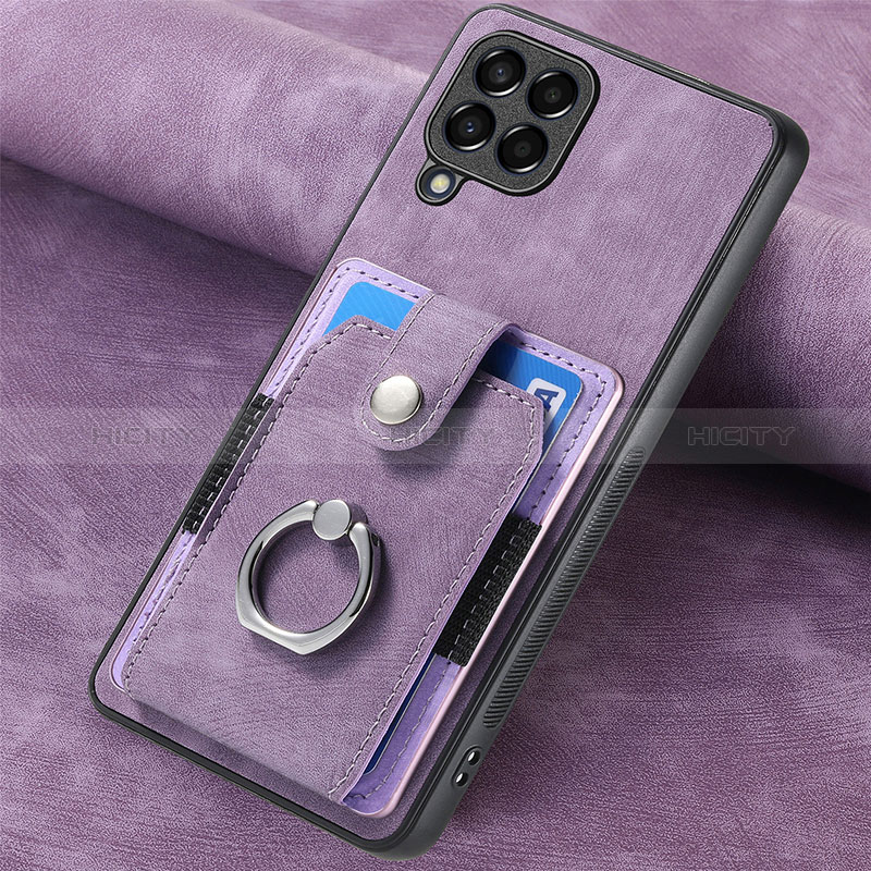 Custodia Silicone Morbida In Pelle Cover SD3 per Samsung Galaxy M33 5G Viola