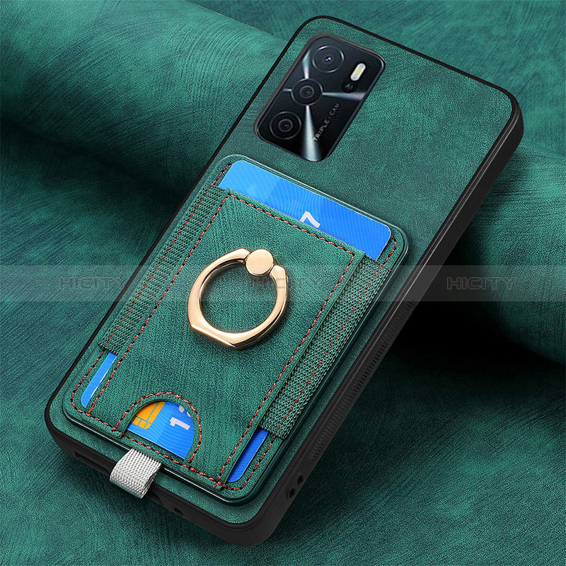 Custodia Silicone Morbida In Pelle Cover SD4 per Oppo A16s Verde