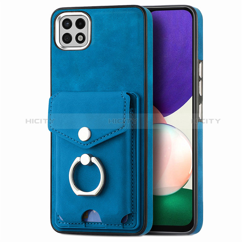 Custodia Silicone Morbida In Pelle Cover SD4 per Samsung Galaxy A22s 5G