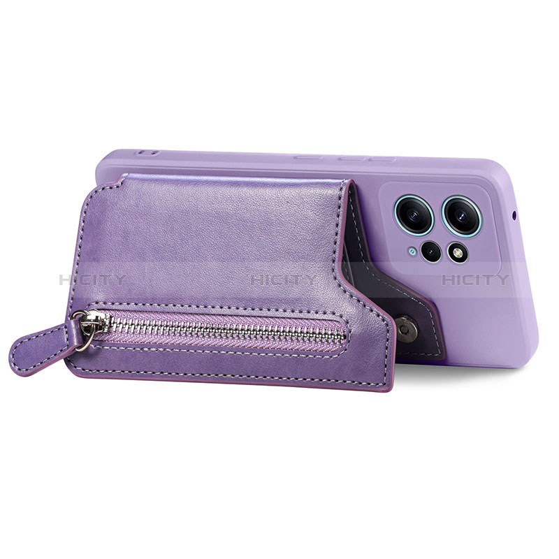 Custodia Silicone Morbida In Pelle Cover SD4 per Xiaomi Redmi Note 12 4G Viola