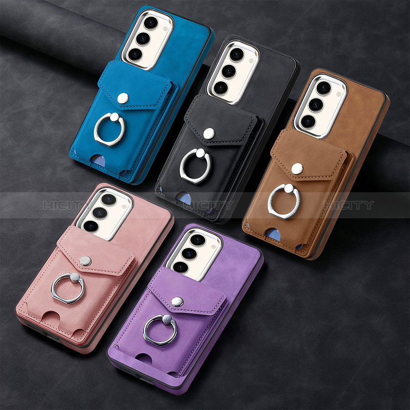 Custodia Silicone Morbida In Pelle Cover SD7 per Samsung Galaxy S23 5G