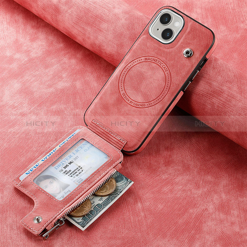 Custodia Silicone Morbida In Pelle Cover SD9 per Apple iPhone 15