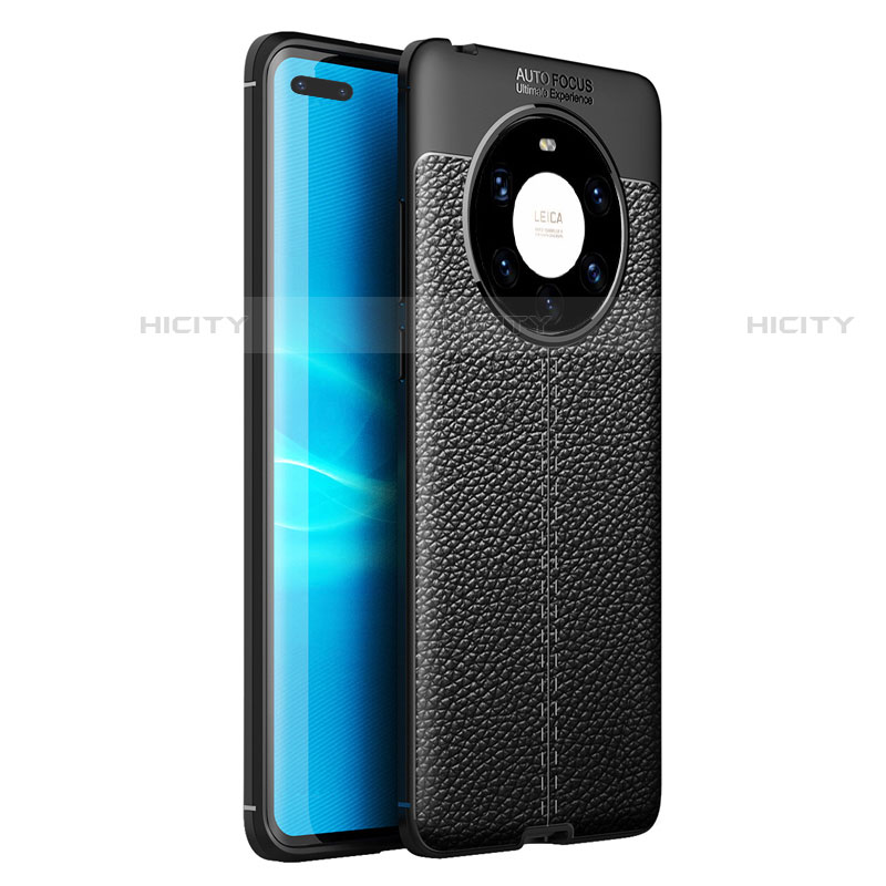 Custodia Silicone Morbida In Pelle Cover U01 per Huawei Mate 40 Pro+ Plus