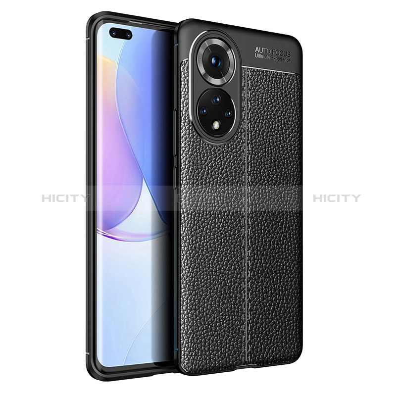 Custodia Silicone Morbida In Pelle Cover WL1 per Huawei Nova 9 Pro Nero